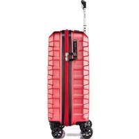 Чемодан-спиннер Verage Crust 17106-1+ 55 см (красный кардинал)