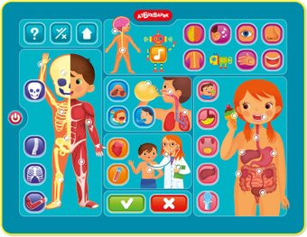 Развивающая игрушка Азбукварик Тело человека. Планшетик 3355