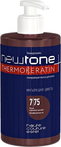 

Маска Estel Professional Тонирующая для волос Newtone Thermokeratin 7/75
