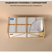 Ванна Wellsee Pure BY Wellsee 166x77 230709001 (отдельностоящая ванна белый глянец/мат. темно-синий, экран, ножки, сифон-автомат хром)