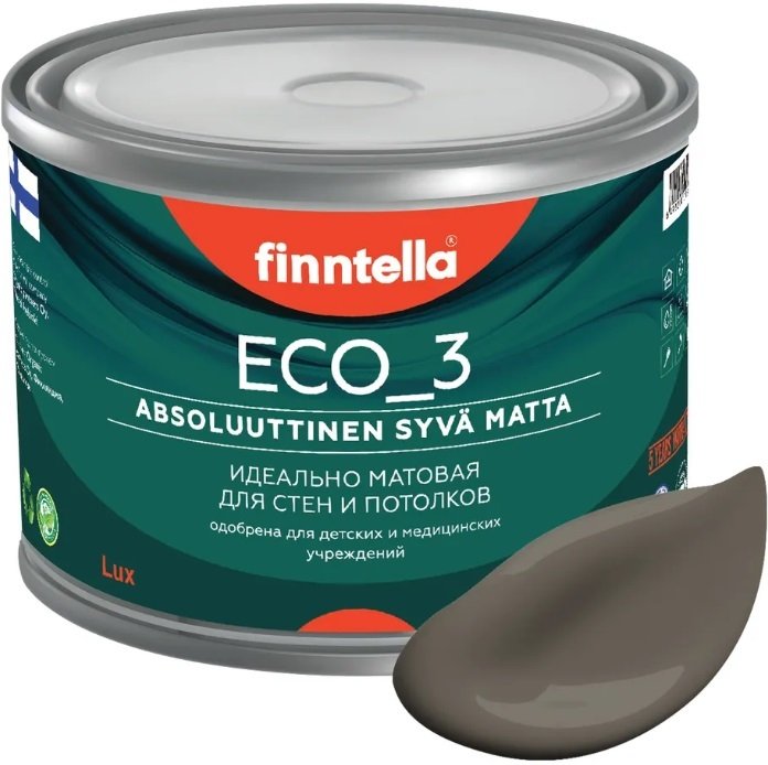 

Краска Finntella Eco 3 Wash and Clean Mutteri F-08-1-3-LG264 2.7 л (коричневый)