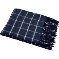 Плед Vladi Палермо Soul 140x200 12991 15S (темно-синий/белый/темно-синий) в Могилеве