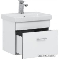 Aquanet Тумба Верона 50 00254066 с умывальником Moduo Slim (белый)