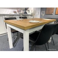Кухонный стол Senira Кастусь 110-145x70 (дуб вотан/белый)