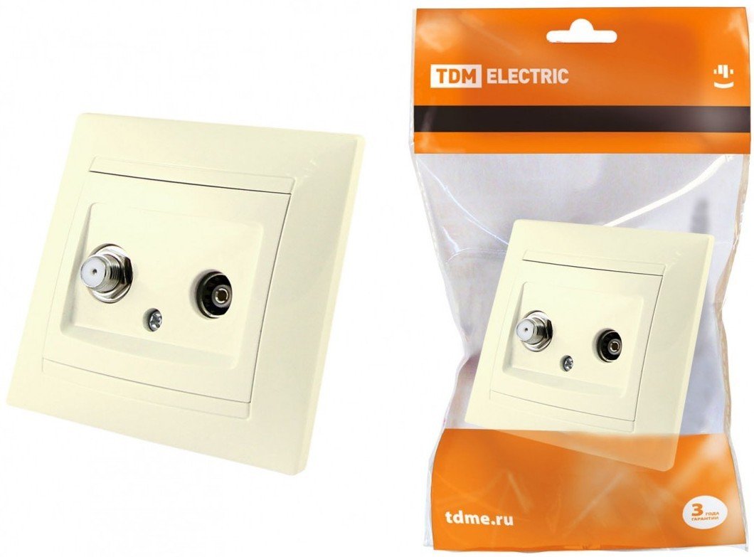 

Розетка телевизионная TDM Electric Лама SQ1815-0120