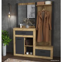 Стенка Интерлиния Loft LT-ШК2 (дуб золотой/антрацит)