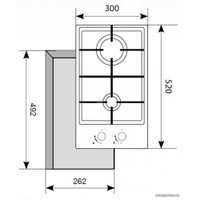 Варочная панель Akpo PGA 302 FGC WH