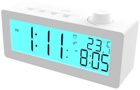 

Настольные часы Ritmix CAT-111 (белый)