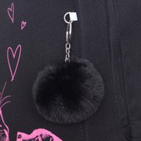 Школьный рюкзак Grizzly RG-666-5 (черный/розовый)