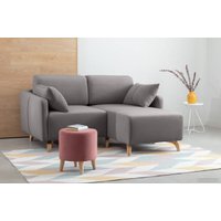 Угловой диван Divan Льери Мини Velvet Grey 240327 (серый)