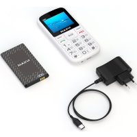 Кнопочный телефон Maxvi B201 (белый)