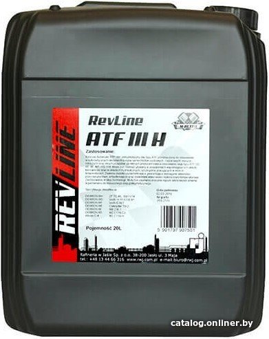 Трансмиссионное масло Revline Automatic Semisynthetic ATF IIIH 20л