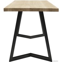 Кухонный стол Buro7 Уиллис 150 (классика, дуб беленый/черный)