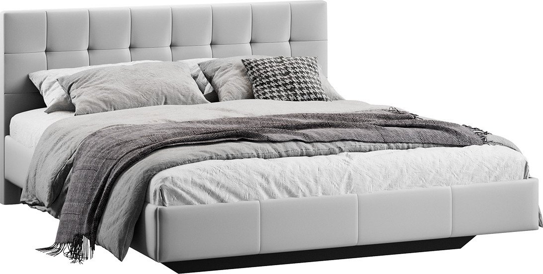 

Кровать Трия Эмма Тип 1 140x200 (велюр Confetti Silver)