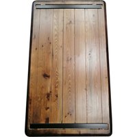 Стол с регулировкой высоты ErgoSmart Wooden Ergo Desk Prime 1300х750х27 мм (прямой край, дуб мореный/белый)