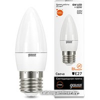 Светодиодная лампочка Gauss Elementary E27 6Вт 2700K [33216]