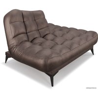 Диван Мебель-АРС Арно (бархат серо-шоколадный Star Velvet 60 Coffee)