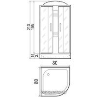 Душевая кабина River Nara Light 80/15 MT