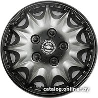 Набор колпаков на диски АКС – авто Принц+ 15 40242 (серебристый/черный)