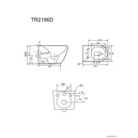 Унитаз подвесной Uptrend Caneo Rimless с сиденьем микролифт