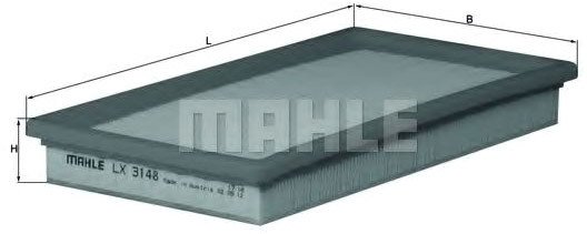

Воздушный фильтр Mahle Knecht LX3148