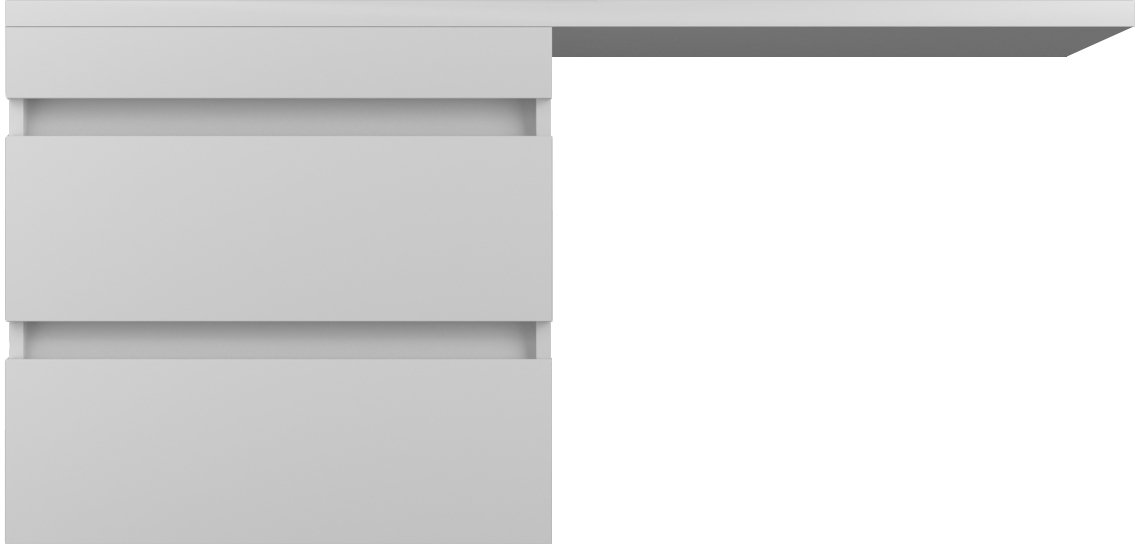 

Style Line Тумба под умывальник Оптима 60 2 ящика Plus (подвесная)