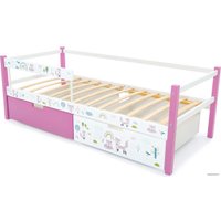 Кровать-тахта Бельмарко Svogen 1353 (лаванда/белый, лисята)