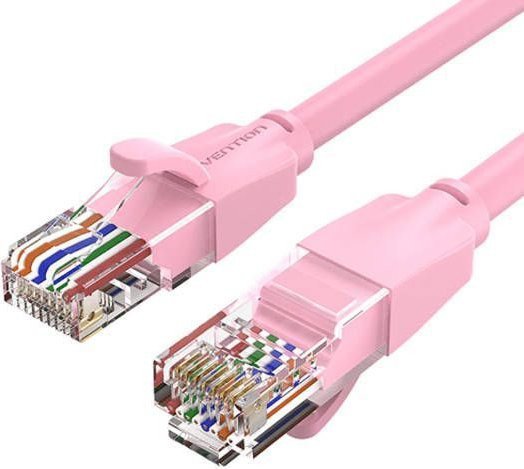 Кабель Vention IBEPH RJ45 - RJ45 (2 м, розовый)