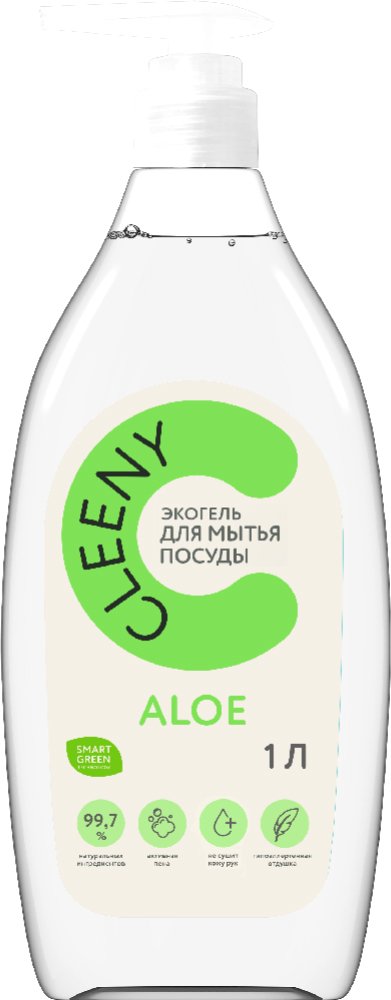 

Средство для мытья посуды Cleeny Алоэ 1 л