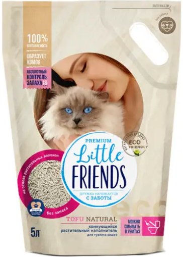 

Наполнитель для туалета Little Friends Tofu Natural 5 л