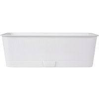 Вазон 5 Plast Прованс Балконный ящик (6 л, белый, с подставкой)