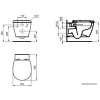 Унитаз подвесной Ideal Standard Connect [E814901] (без сиденья)