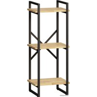 Стеллаж LoftyHome Бервин Рант 40 (натуральный/черный)