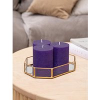 Набор свечей Мелт 100 мм (3 шт, темно-фиолетовый)