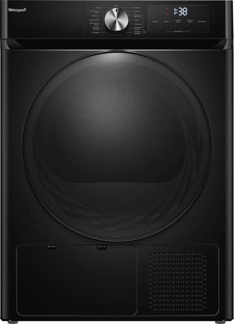 

Сушильная машина Weissgauff WD 6010 Heat Pump Matt Black