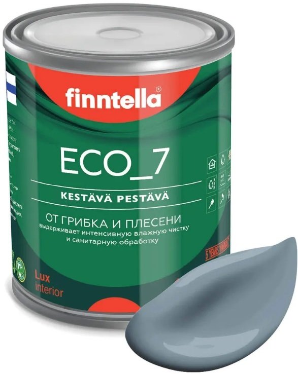 

Краска Finntella Eco 7 Harmaa F-09-2-1-FL005 0.9 л (серо-голубой)