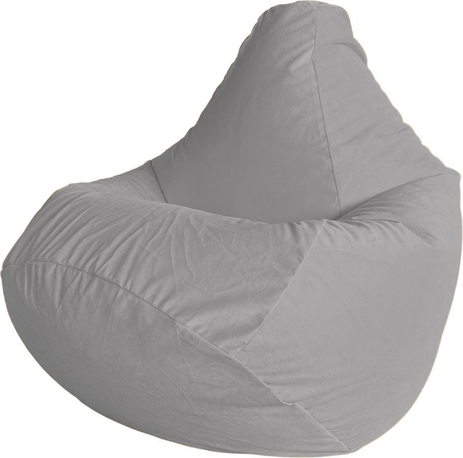 Кресло-мешок Flagman Груша Макси XXL Г2.5-393 (Simple 28 Harbor Grey, велюр)