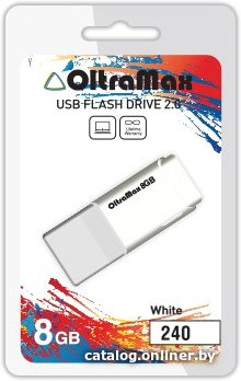 OltraMax 240 8GB (biały) [OM-8GB-240-White]