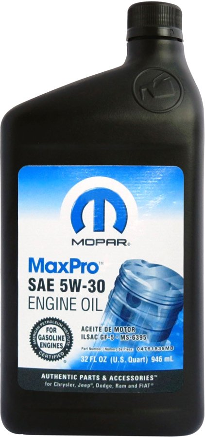 

Моторное масло Mopar MaxPro 5W-30 0.946л