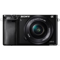 Беззеркальный фотоаппарат Sony Alpha a6000 Double Kit 16-50mm + 55-210mm (черный)