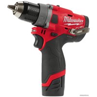 Дрель-шуруповерт Milwaukee M12 FDD-202X Fuel 4933459816 (с 2-мя АКБ, кейс)