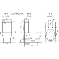 Унитаз напольный Briz Prato Кодэ CO-6092A