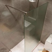 Душевая стенка Benetto BEN-602_SL_M 1000х2000 (серебро, матовое стекло)