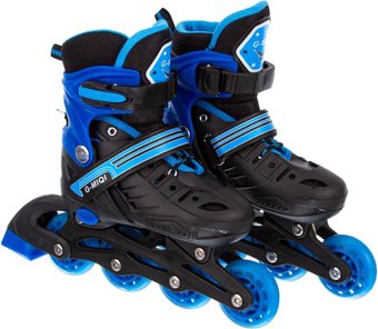 Роликовые коньки Игротрейд P01C-BS (р. 31-34, черный/синий)