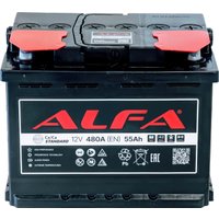 Автомобильный аккумулятор ALFA Standard 55 R+ (55 А·ч) в Могилеве