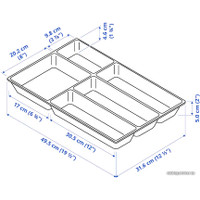 Лоток для столовых приборов Ikea Уппдатера 804.863.71