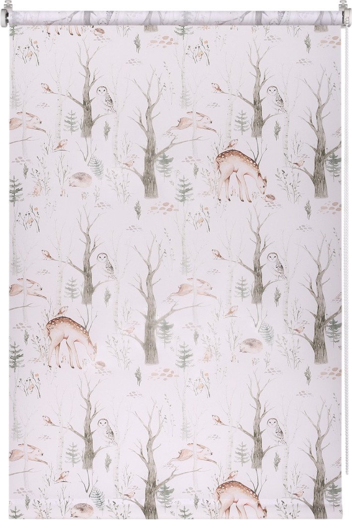 

Рулонные шторы Franc Gardiner Print Лесные друзья олени, день 65x160 9403217907