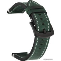 Ремешок Rumi кожаный Leather GT3 22 мм (глубокий темно-зеленый)