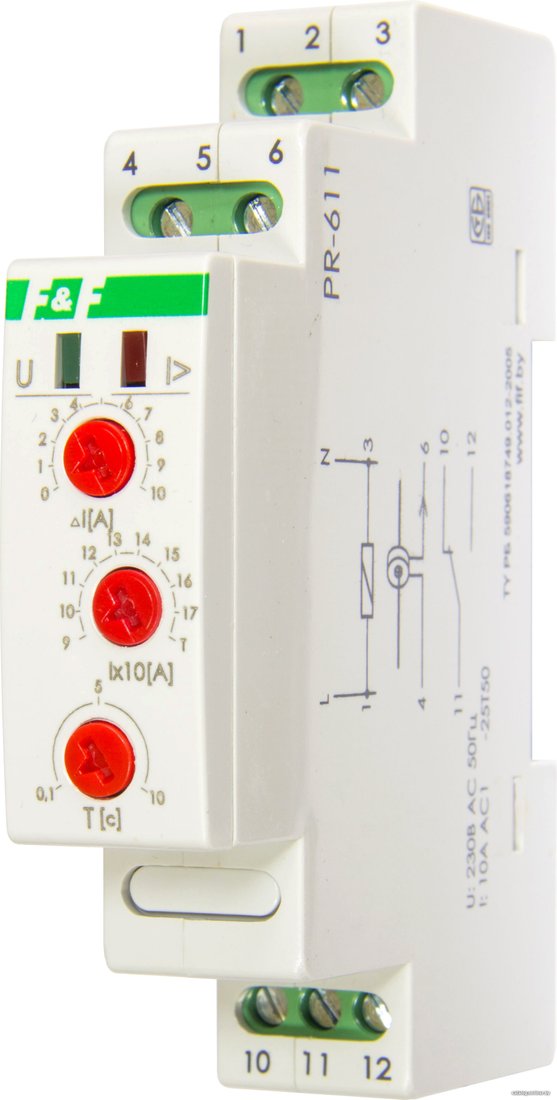Реле тока Евроавтоматика F&F PR-611-02 EA03.004.004