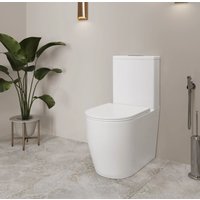 Унитаз напольный Lauter Rimless 21D2202 + гигиенический душ Rainix 21LT7713MW
